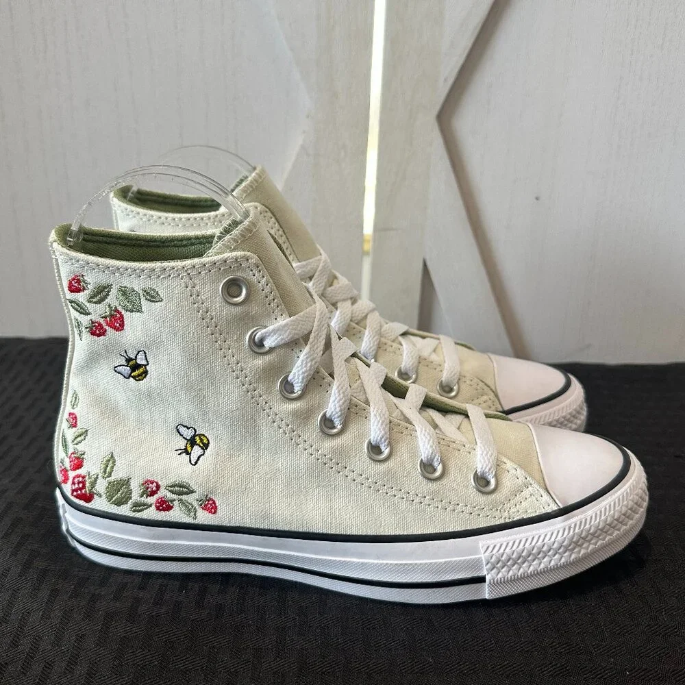 Limited Edition Converse Chuck Taylor All Star Hi Berry Buzz Sneakers - Picture 2 of 12